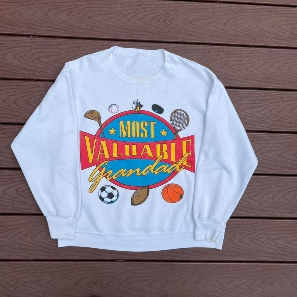 Vintage Delta 50/50 USA Made Sweatshirt Most Valuable Grandad Sports